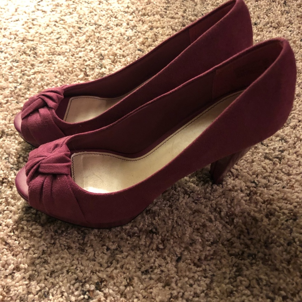 Fuschia heels